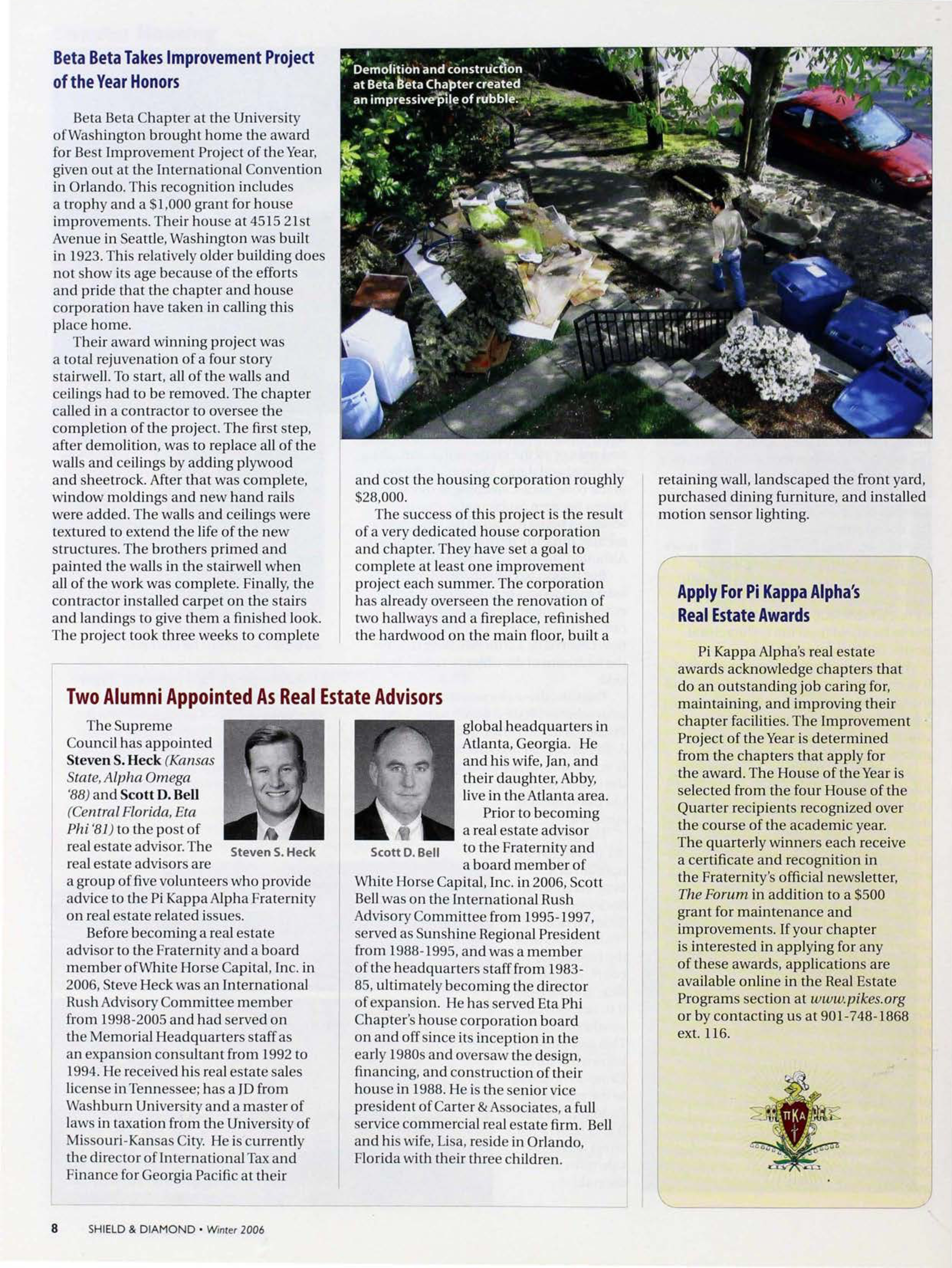 Apply For Pi Kappa Alpha's Real Estate Awards